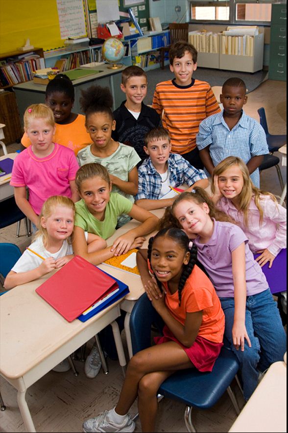 Children in a classroom